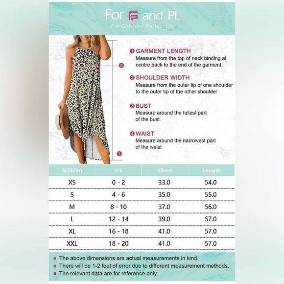For G and PL Women's Small Summer Side Slit Halter Maxi Dress Leopard Print NEW - Picture 5 of 5